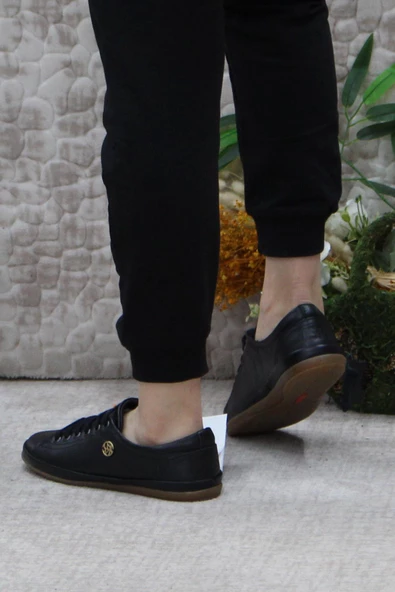 U.S. Polo Assn. Jojo Siyah Esnek Orijinal Ürün Hakiki Deri Kadın Ayakkabı - Resim 4