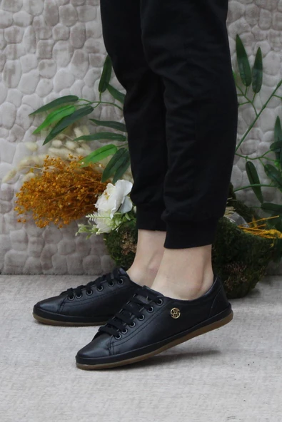 U.S. Polo Assn. Jojo Siyah Esnek Orijinal Ürün Hakiki Deri Kadın Ayakkabı - Resim 3