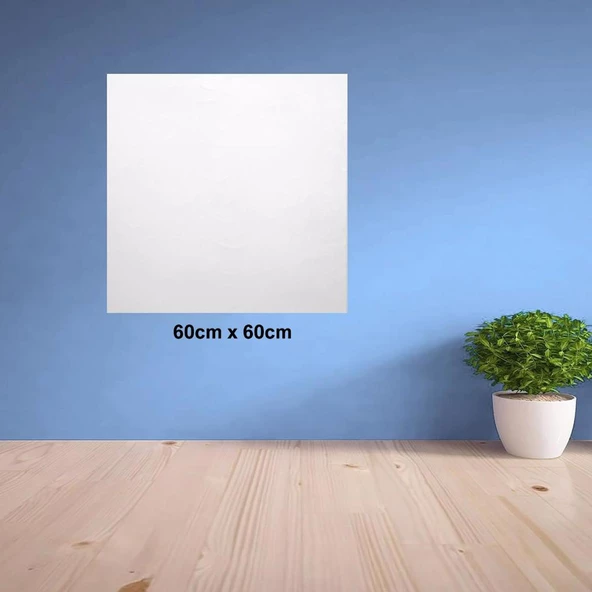 Ders Çalışma Yazı Tahtası Manyetik Mıknatıslı 60cmx60cm Duvar Stickerı - 5