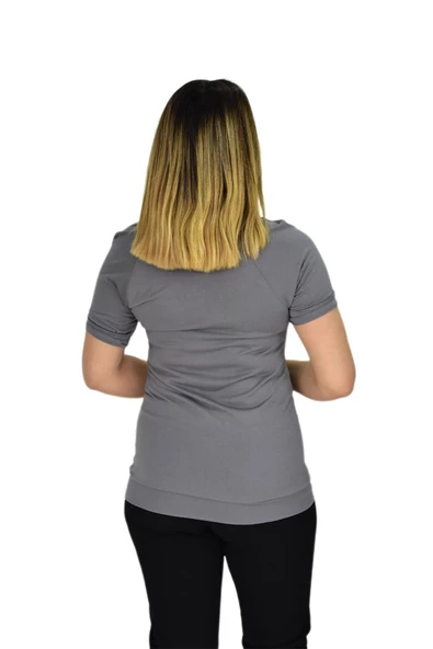 Kadın Kelebek Nakışlı Tişört BRG32895 - Resim 11