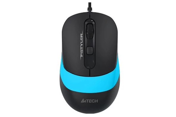 A4 TECH FM-10 KABLOLU USB  MOUSE,SİYAH-MAVİ