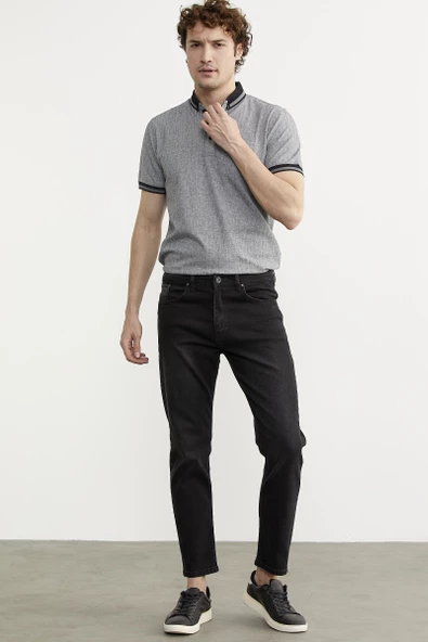 Skinny Fit Normal Bel Jean Pantolon - Siyah - 3