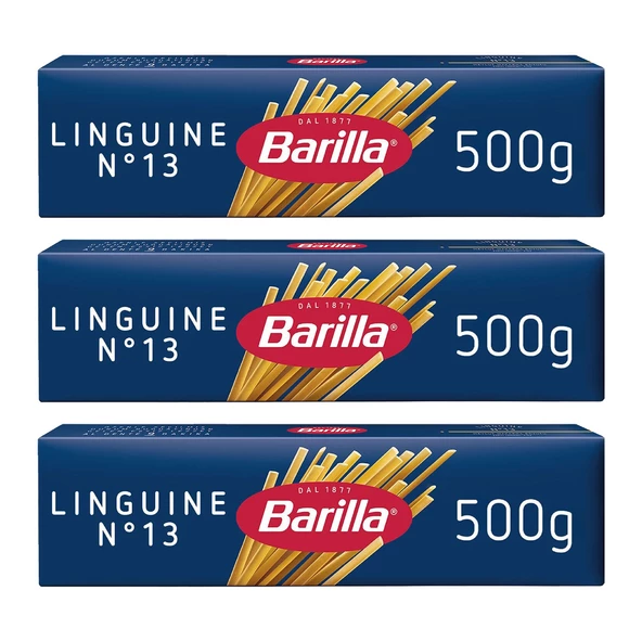 Barilla Linguine Yassı Spagetti 500 G X 3 Adet