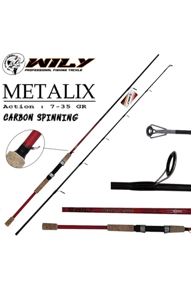 Wily Metalix 210 cm Spin Kamış 7-35 gr