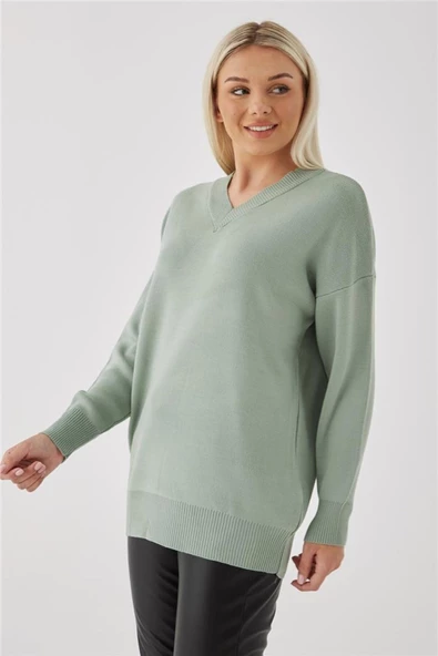 FASHION FRIENDS KADIN V YAKA KAZAK 23K0174K1 - 12