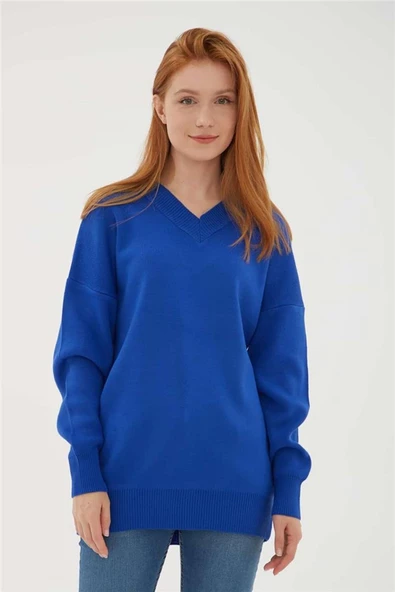 FASHION FRIENDS KADIN V YAKA KAZAK 23K0174K1