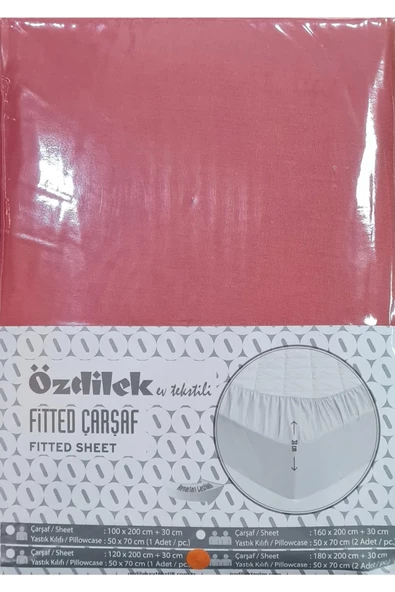 ÖZDİLEK CARSAF FIT.YST.RF 160*200 K.MERCAN COLOURIST