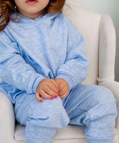 Kapüşonlu Tek Sweat - 7