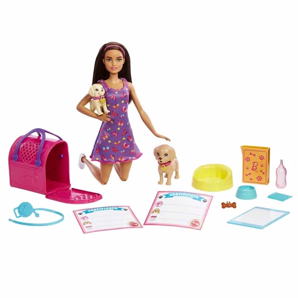 Barbie ve Köpekçikleri Oyun Seti HKD86