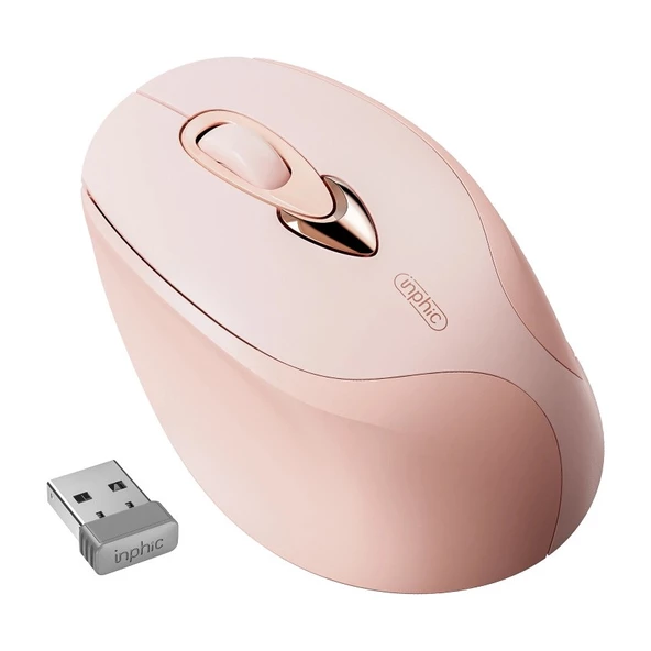 İNPHİC M8 Kablosuz Fare, Şarj Edilebilir Sessiz Kullanım 2.4G USB Mouse