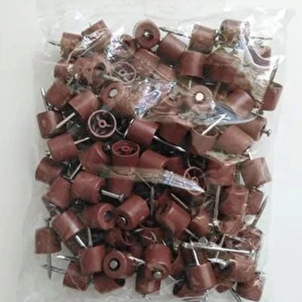 Çivili Raf Pimi Duvar Dolap Mobilya Pimi Sert Plastik Raf Tutucu Kahverengi 100 Adet Tekli (1 PAKET) - 3
