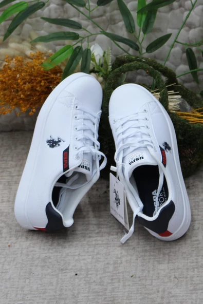 U.S. Polo Assn. Costa Beyaz Lacivert Orijinal Ürün Sneaker Erkek Ayakkabı - 6