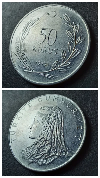 1977 Akmonital 50 Kuruş ÇA/ÇİL Eski Madeni Para - 3996366393762d897a