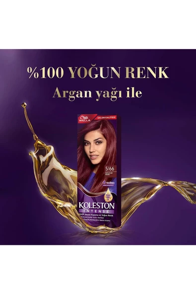 Koleston Intense Saç Boyası 5/66 Patlıcan Moru - Salon Kalitesi - 3