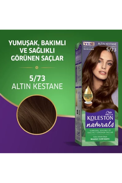 Naturals Saç Boyası Altın Kestane 5/73 2x Paket - 3
