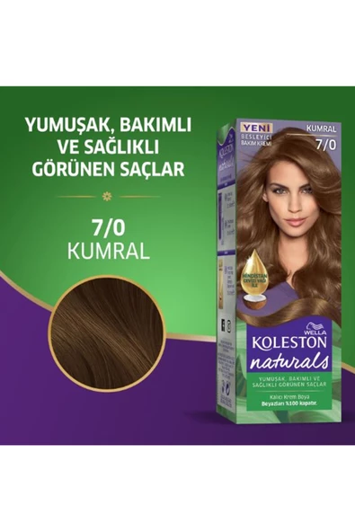 Naturals Saç Boyası Kumral 7/0 2x Paket - 4