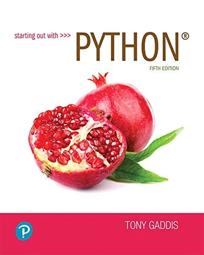 Starting Out with Python 5th Edition Tony Gaddis ürün görseli 1