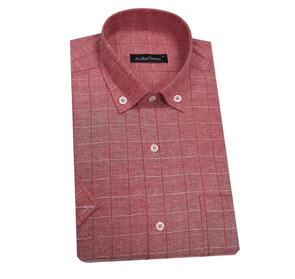 Atilla Özer Kısa Kol Klasik Erkek Gömlek-6602 - 2