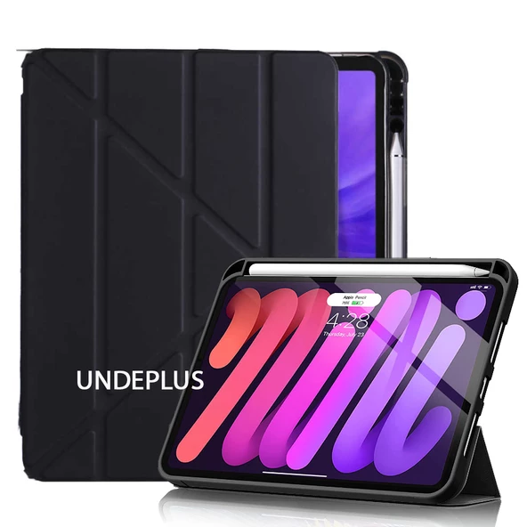 Apple iPad Air 11inç M2/M3 2025-2024 Kılıf Kalem Bölmeli Trifolding Case - 8