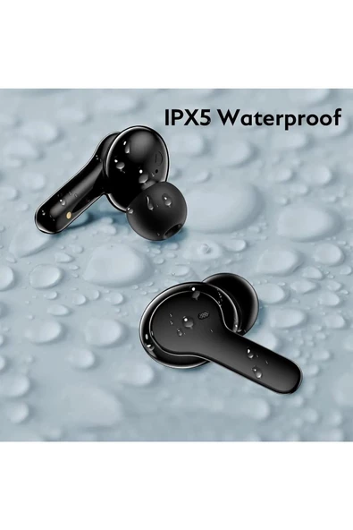 Qcy T13 Bluetooth 5.1 Kulakiçi Kulaklık Siyah - 4