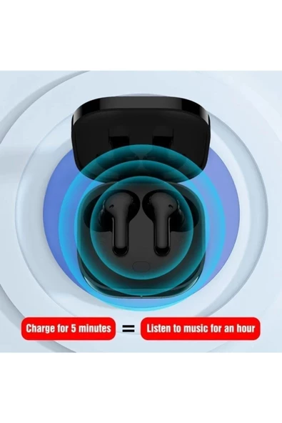 Qcy T13 Bluetooth 5.1 Kulakiçi Kulaklık Siyah - 3