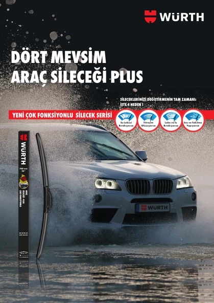 Würth Muz Silecek Takımı Mercedes SLC 2016-2018 ile uyumlu - 3