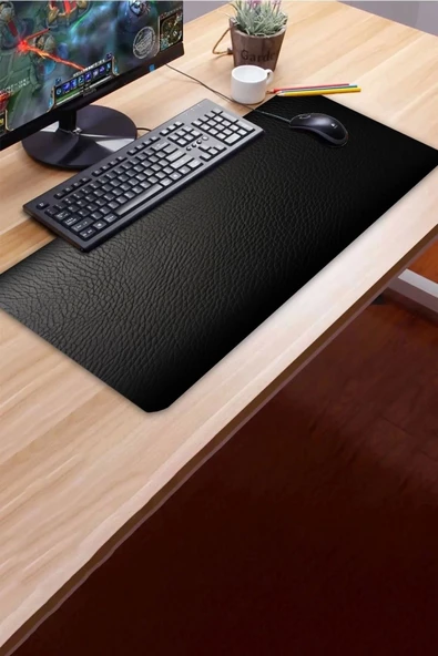 SonicTouch UltraGrand Model Siyah Pürüzsüz Dikişsiz Xxl Gaming Oyuncu Masaüstü Klavye Mouse Pad 40x90Cm - 3