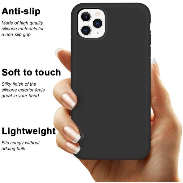 Apple iPhone 11 Pro Max (6.5) Kılıf, Logis Liquid Lansman Silikon - 5