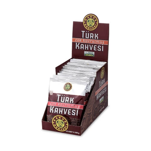 Kahve Dünyası Çok Kavrulmuş Paket Türk Kahvesi 100 gr 12'li