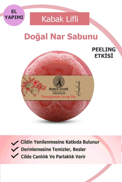 Hürrem Sultan Doğal Kabak Lifli Nar Sabunu 130 Gr