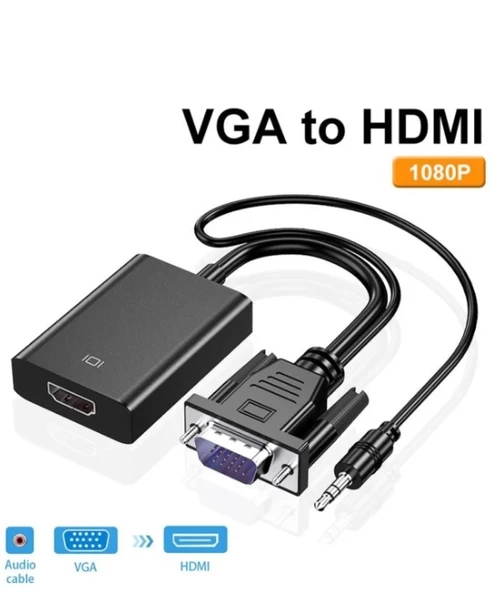 Alfalink AL-VHC20 VGA To HDMI Çevirici Kablo