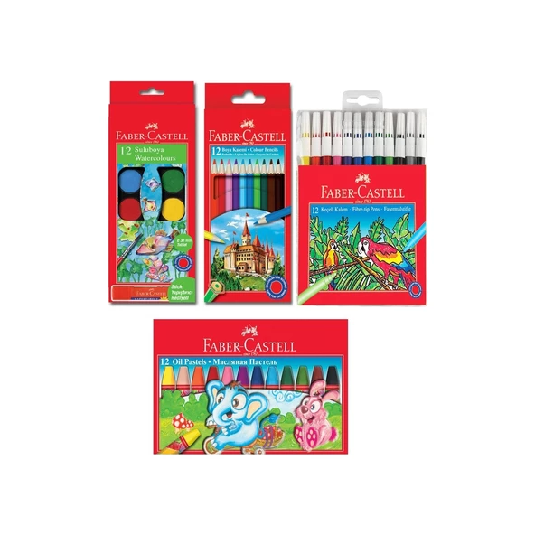 Faber Castell Öğrenci 4lü Boyama Seti