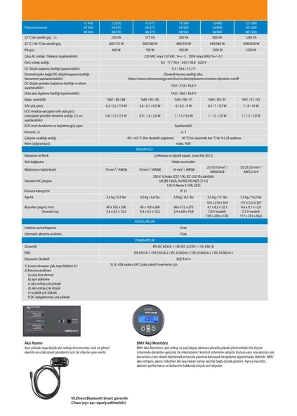 Victron 12V 375VA Tam Sinüs Inverter  PIN121371200 - 7