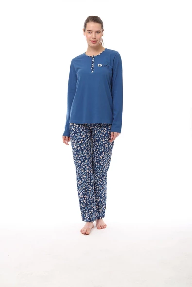 Pijadore 1558 Kadın Uzun Kollu Pijama Takım