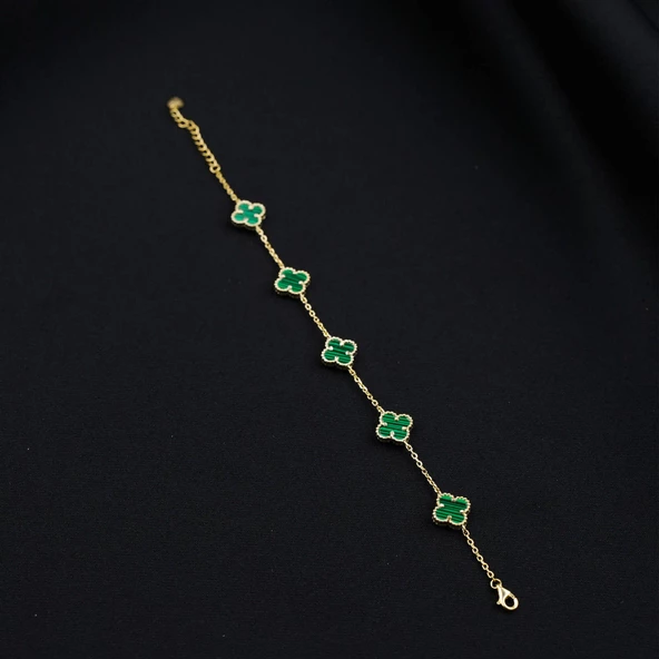 925 Ayar Kadın Gümüş Bileklik Yonca ürün görseli 1