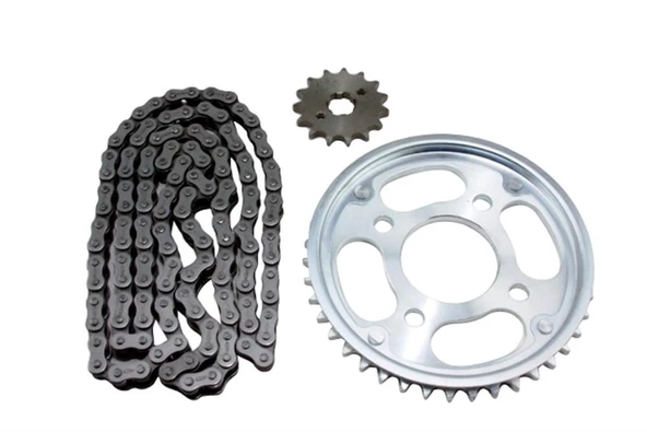 HONDA CBF150 CB125-E ÖN DİŞLİ ARKA DİŞLİ ZİNCİR TAKIM SET - Resim 2