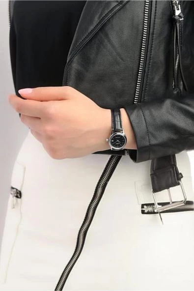 Casio CSISTE22 Kasası Gümüş Kordonu Siyah Renk Hediye Paketli Kadın Kol Saati - Resim 6