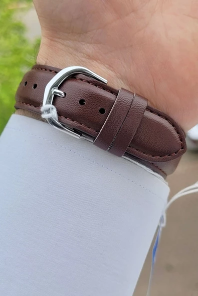 Casio CSISTE13 Kasası Gümüş Kordonu Kahverengi Renk Hediye Paketli Erkek Kol Saati - Resim 5