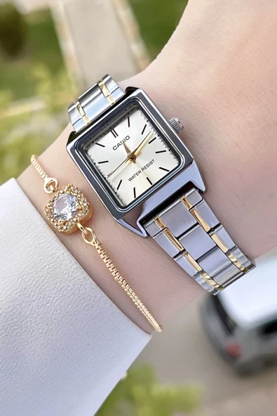 Casio CSISTE39 Gold Gümüş Renk Hediye Paketli Kadın Kol Saati ürün görseli 1