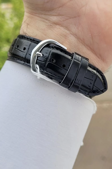 Casio CSISTE8 Kasası Gümüş Kordonu Siyah Renk Hediye Paketli Erkek Kol Saati - 5