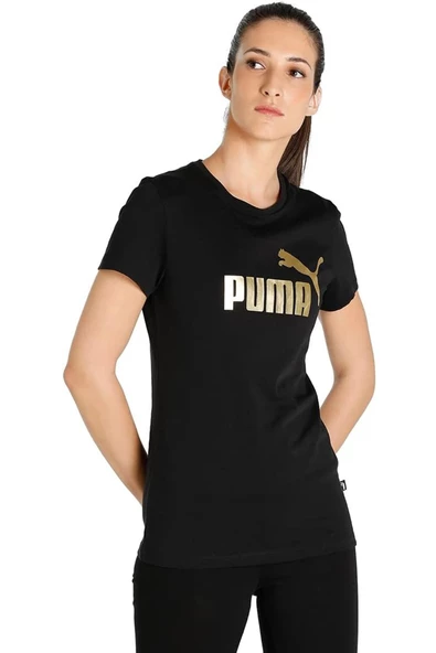 Puma Metallic Logo Tee T-Shırt - 5