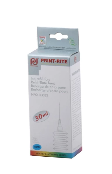 Print-Rite Hp Üniversal Dye Mavi Mürekkep 30ml ürün görseli 1