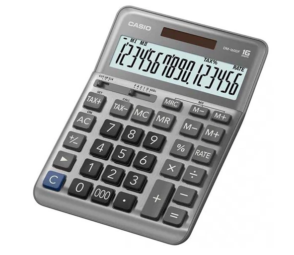 Casio DM-1600F 16 Hane Masa Üstü Hesap Makinesi ürün görseli 1