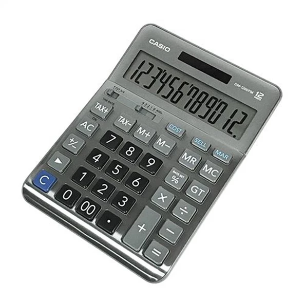 Casio DM-1200FM 12 Hane Masa Üstü Hesap Makinesi ürün görseli 1