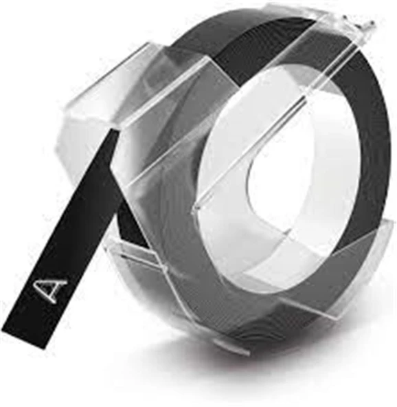 DYMO S0898130 Kabartma Şerit, 9 mmx3 mt, Siyah 520109 ürün görseli 1