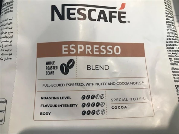Nescefa Espresso 1000gr (1kg) Çekirdekli Kahve 12505166 ürün görseli 1