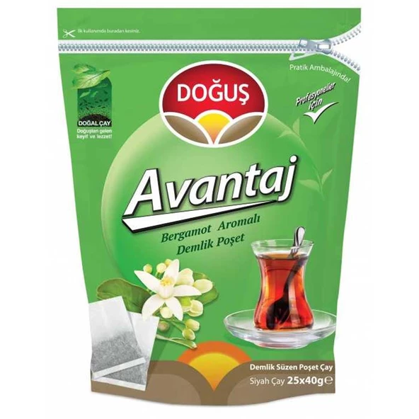 Doğuş Avantaj Bergamot Aromalı Demlik Çay 25x40 gr ürün görseli 1