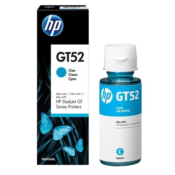 HP GT52 Cyan Mavi Mürekkep M0H54AE ürün görseli 1