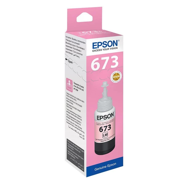 Epson T6736 Light Magenta Açık Kırmızı Şişe Mürekkep T67364A ürün görseli 1