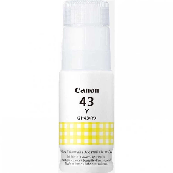 Canon GI-43Y Yellow Sarı Şişe Mürekkep G540-G640 ürün görseli 1